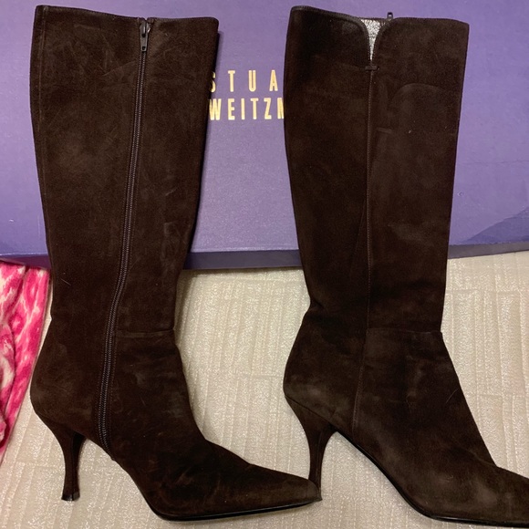 Stuart Weitzman Shoes - Stuart Weitzman brown suede tall boots